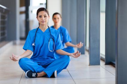 healthcare workers meditation